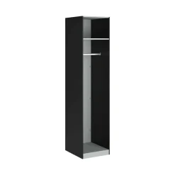 Guardaroba piccolo 1 ripiano nero 58x218h cm - Kaihime