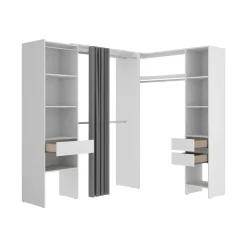 Guardaroba reversibile bianco 214x205h cm - Pali