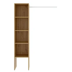 Guardaroba 4 ripiani effetto legno 137x185h cm - Adler
