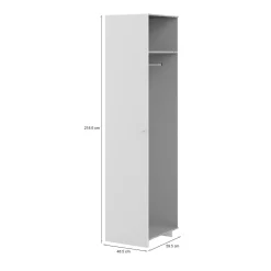 Guardaroba 1 ripiano bianco 59x218h cm - Aldeno