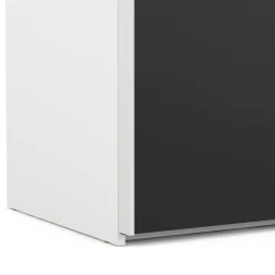 Guardaroba salvaspazio bianco e nero 242x220h cm - Kauri