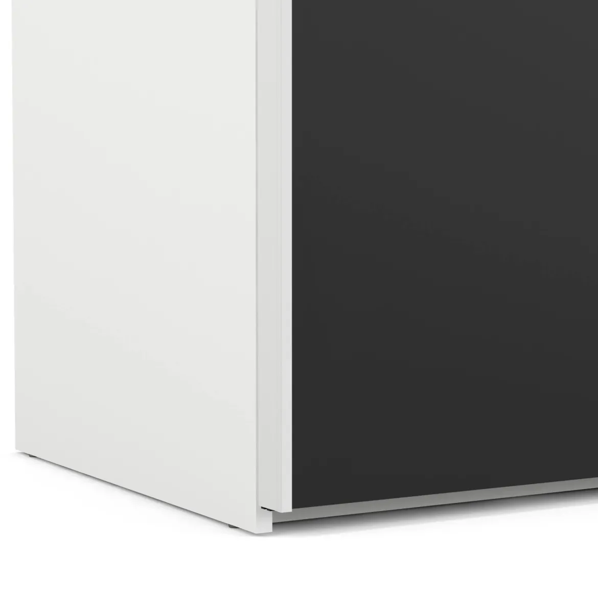 Guardaroba salvaspazio bianco e nero 242x220h cm - Kauri