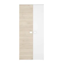 Guardaroba salvaspazio bianco e rovere 90x202h cm - Firmin