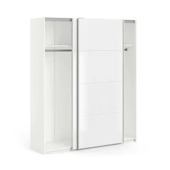 Guardaroba salvaspazio bianco lucido 242x220h cm - Badesse
