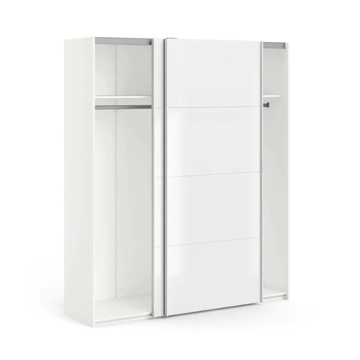 Guardaroba salvaspazio bianco lucido 242x220h cm - Badesse