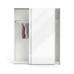 Guardaroba salvaspazio bianco lucido 242x220h cm - Badesse