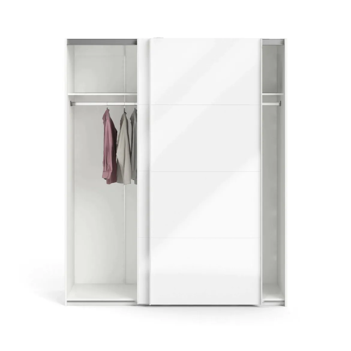 Guardaroba salvaspazio bianco lucido 242x220h cm - Badesse