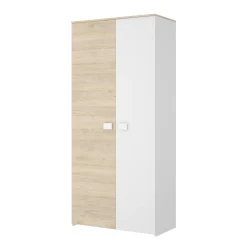 Guardaroba salvaspazio rovere e bianco 90x205h cm - Arcibald