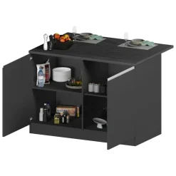 Isola cucina economica 125x90x90h cm antracite e ardesia - Analiza