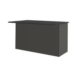 Isola cucina minimal con ante 155x90x90h cm antracite e ardesia - Tartaro