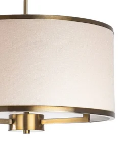 Lampada a Sospensione Bianco oro 942flg1371 Colore Struttura oro - Rovegno