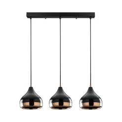 Lampada a Sospensione Nero Marrone Rame 892opv1758 Colore Struttura Marrone - Vernate