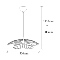 Lampada a Sospensione Nero 892opv1674 - Reghena