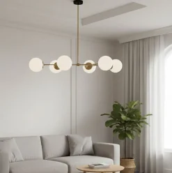 Lampada a Sospensione oro Bianco 892opv1639 Colore Struttura Bianco - Toano