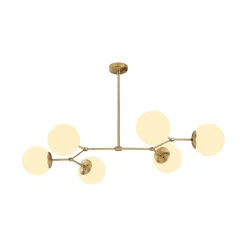 Lampada a Sospensione oro Bianco 892opv1639 Colore Struttura Bianco - Toano
