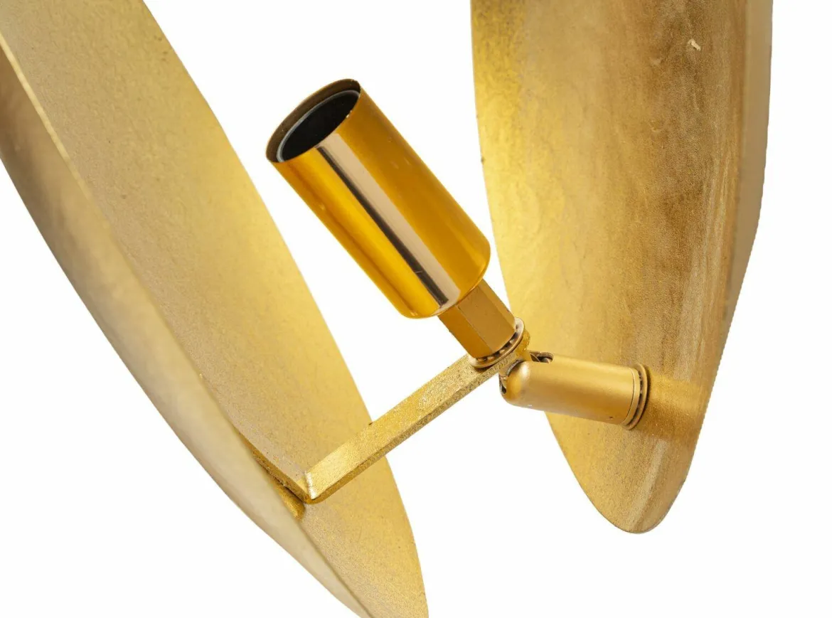 Lampada da parete Cautano, 26x26 h13 cm, Oro