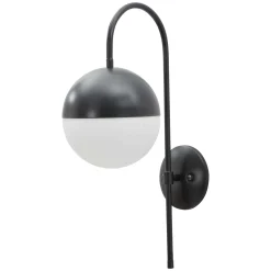 Lampada da Parete Nero Bianco Necessaria 1 Lampadina Attacco e14, Indoor - Haines