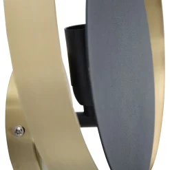 Lampada da Parete Nero oro Necessarie 2 Lampadine Attacco e14, Indoor - Buzios