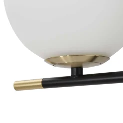 Lampada da Parete Nero oro Necessarie 2 Lampadine Attacco e14, Indoor - Valpar