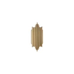 Lampada da Parete oro Attacco e 14 max 40 w Indoor, Materiale Aplique in Metallo - Ceranova