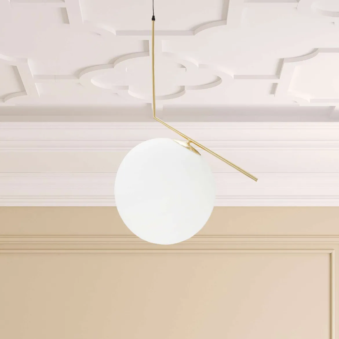 Lampada da Soffitto Bianco oro Indoor Classe Energetica a++, Colore Struttura oro - Granad