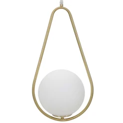 Lampada da Soffitto oro Bianco Necessarie 2 Lampadine Colore Struttura Bianco, Classe Energetica a+ - d - Goma