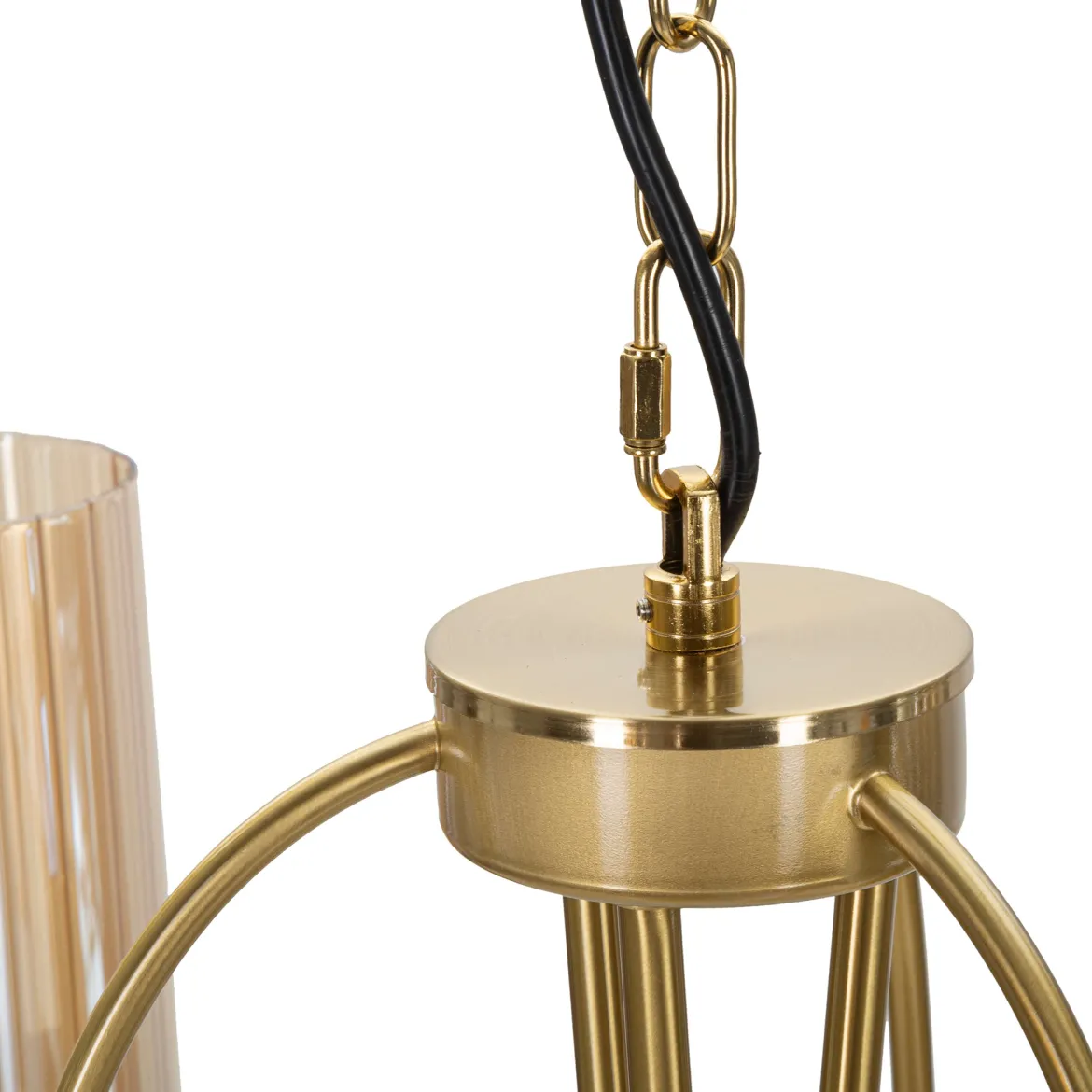 Lampada da Soffitto oro Necessarie 3 Lampadine Materiale Struttura in Vetro, - Darona