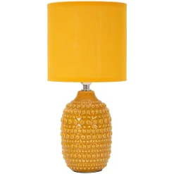 Lampada da Tavolo Arancione Necessaria 1 Lampadina Attacco e14, Paralume - Bethel