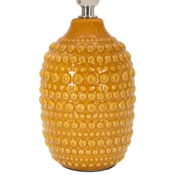 Lampada da Tavolo Arancione Necessaria 1 Lampadina Attacco e14, Paralume - Bethel