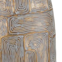 Lampada da Tavolo Beige oro Necessaria 1 Lampadina Attacco e27, Paralume - Falekaza