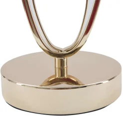 Lampada da Tavolo Bianco Crema oro Necessaria 1 Lampadina Attacco e27, Paralume - Kars