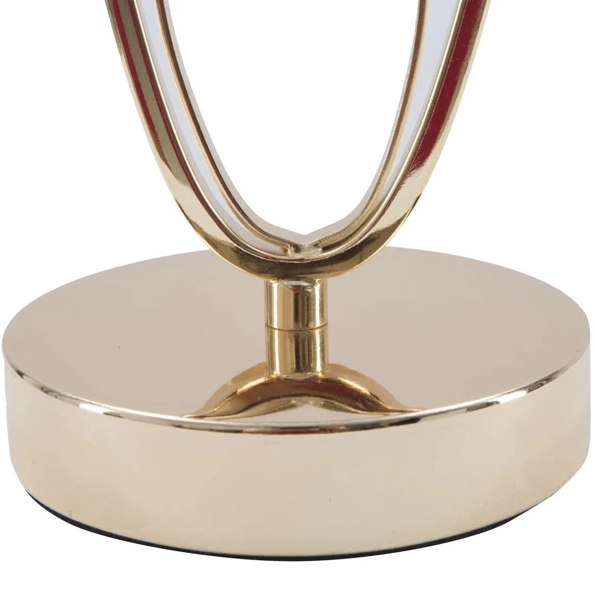 Lampada da Tavolo Bianco Crema oro Necessaria 1 Lampadina Attacco e27, Paralume - Kars