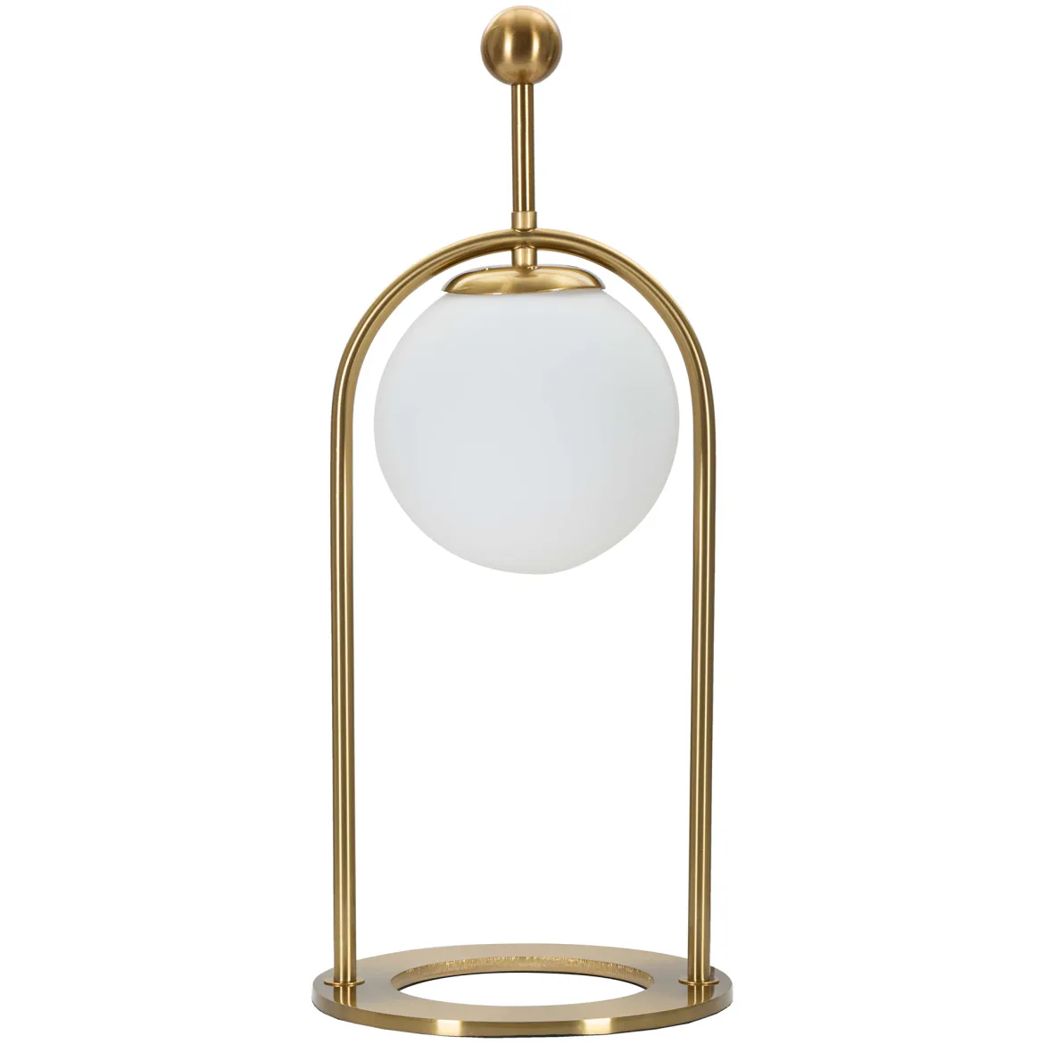 Lampada da Tavolo Bianco Opaco oro Necessaria 1 Lampadina Attacco e14, Interruttore Manuale - Andong