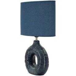 Lampada da Tavolo blu Necessaria 1 Lampadina Attacco e14, Paralume - Mirny
