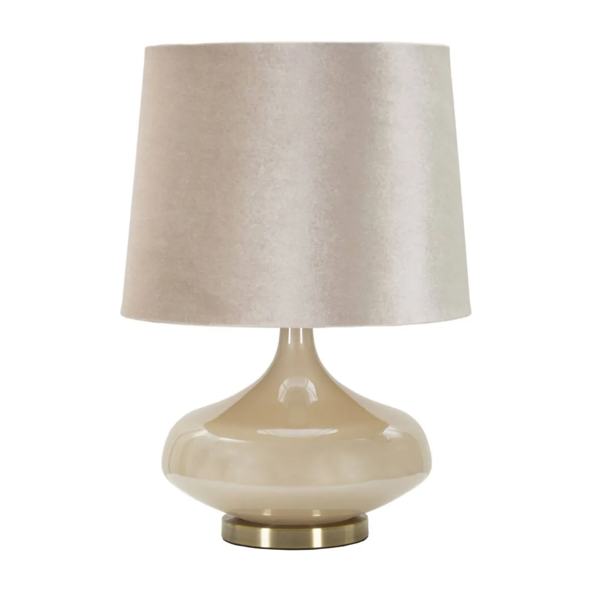 Lampada da tavolo Greci, 35x35 h51 cm, Bianco perla