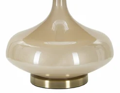Lampada da tavolo Greci, 35x35 h51 cm, Bianco perla