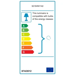 Lampada da Tavolo Nero Paralume Attacco e 14 max 40 w, Interruttore Connessione Diretta - Latiano