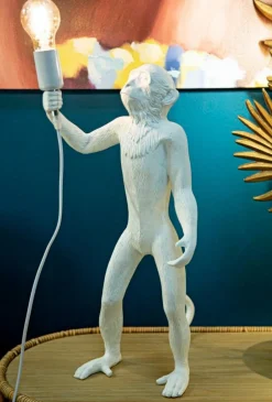 Lampada da tavolo Piet, 26x34 h55 cm, Bianco