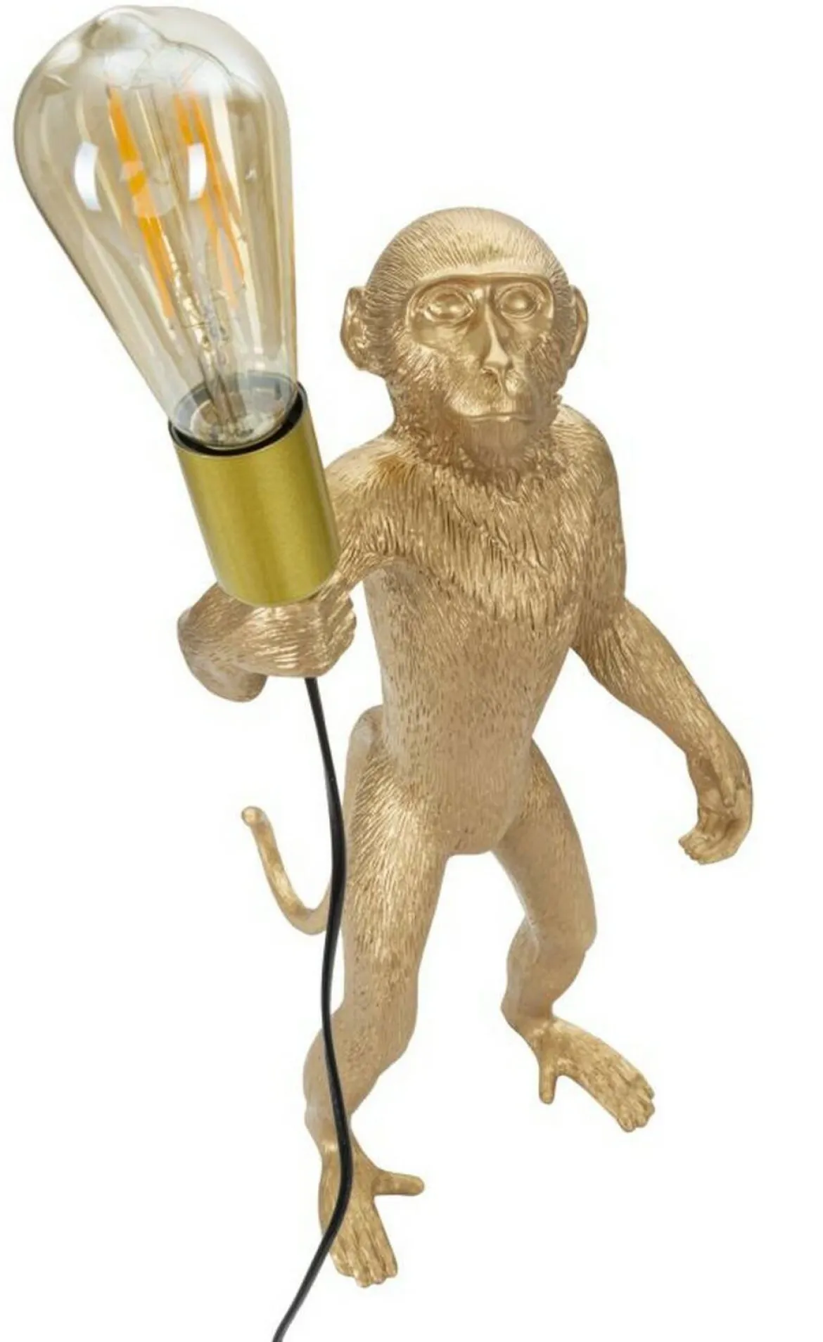 Lampada da tavolo Piet, 26x34 h55 cm, Oro