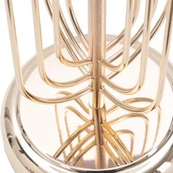 Lampada da Tavolo Rosa oro Necessaria 1 Lampadina Paralume, Attacco e27 - Khajur