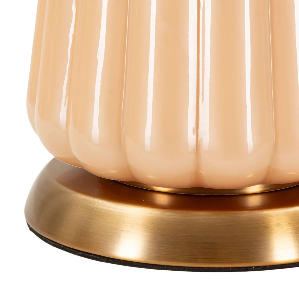 Lampada da Tavolo Rosa Perlato Bronzo Perlato Necessaria 1 Lampadina Paralume, Attacco e27 - Portre