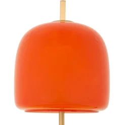 Lampada da Tavolo Rosso oro Necessaria 1 Lampadina Attacco e27, Paralume - Ptuj