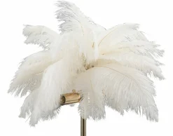 Lampada da tavolo Sinopia, Bianco e Oro, 40x40 h55 cm