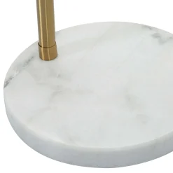 Lampada da Terra Bianco Marmo oro Necessarie 6 Lampadine Attacco e14, Interruttore Pedaliera - Bale