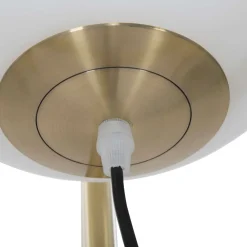 Lampada da Terra Bianco oro Necessaria 1 Lampadina Attacco e27, Interruttore Pedaliera - Fami