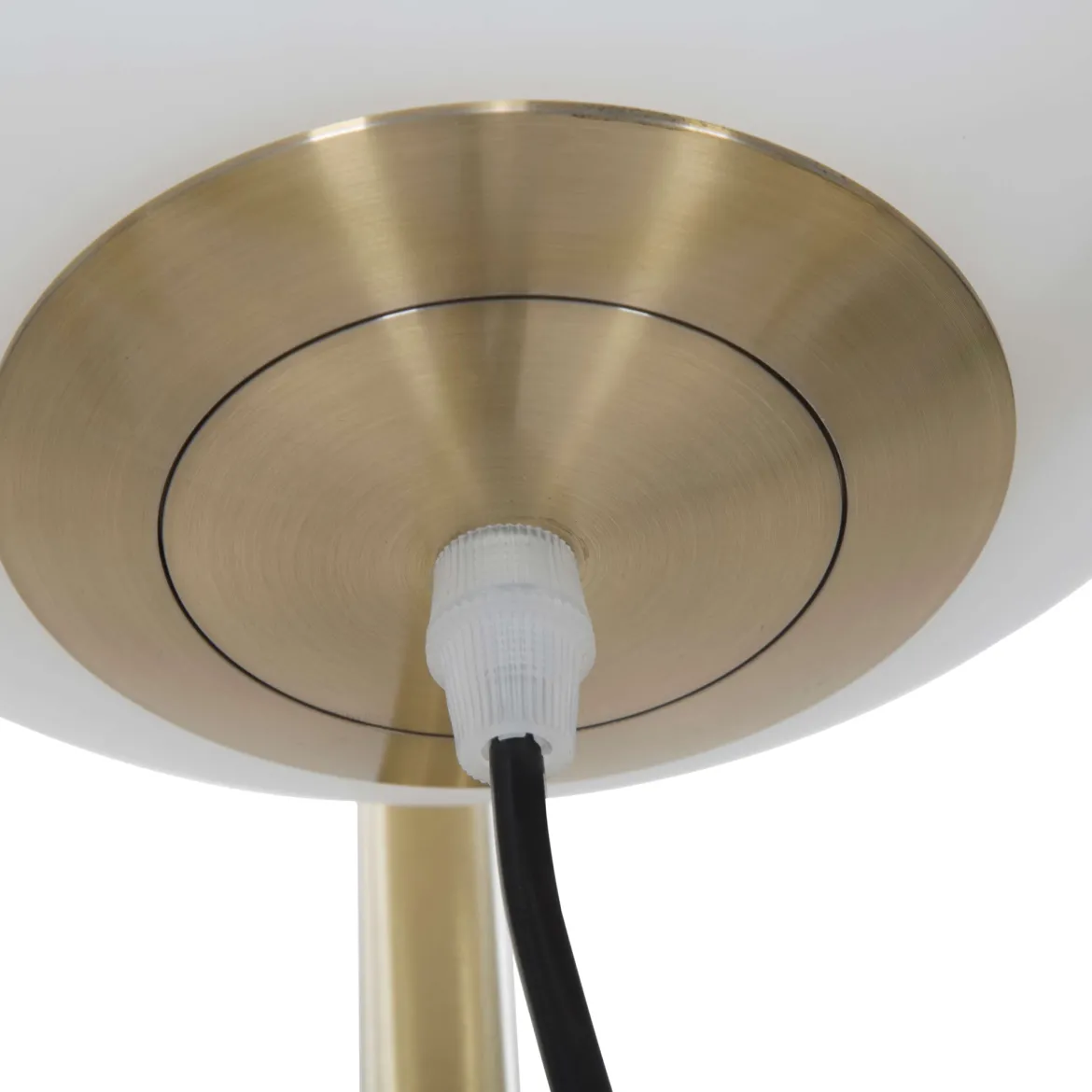 Lampada da Terra Bianco oro Necessaria 1 Lampadina Attacco e27, Interruttore Pedaliera - Fami