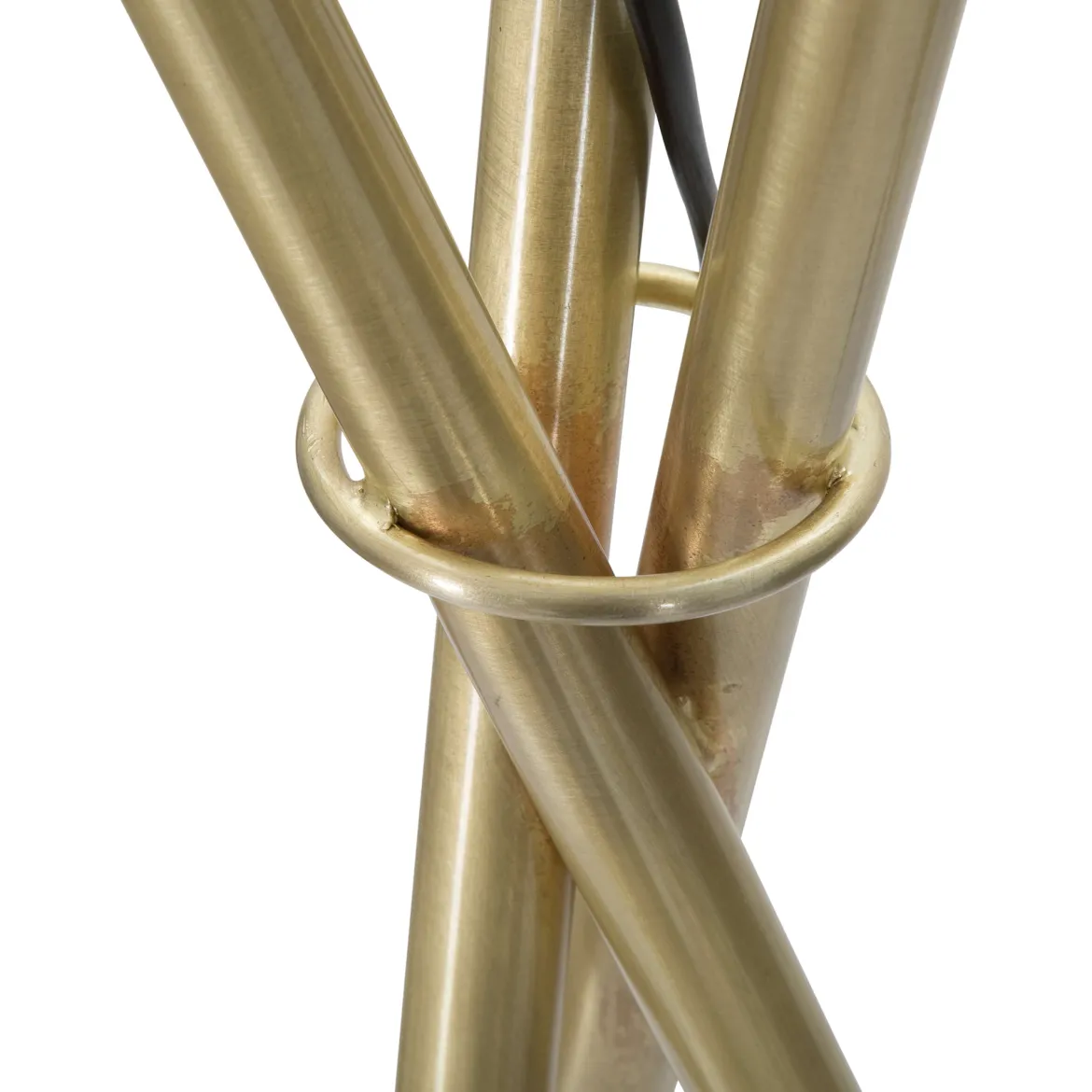 Lampada da Terra Bianco oro Necessaria 1 Lampadina Attacco e27, Interruttore Pedaliera - Fami