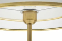 Lampada da terra Marouflage, 35x35 h153 cm, Nero e Oro
