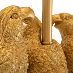 Lampada da Terra Nero oro Necessaria 1 Lampadina Attacco e27, Paralume - Dariha
