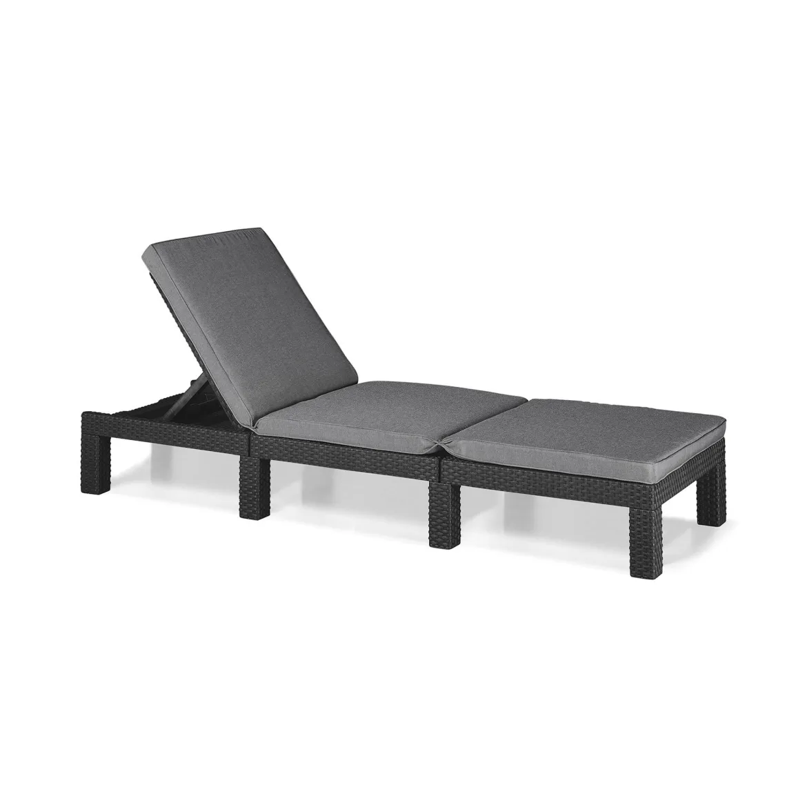 Lettino da giardino schienale regolabile 195x78cm bianco - Ababahi